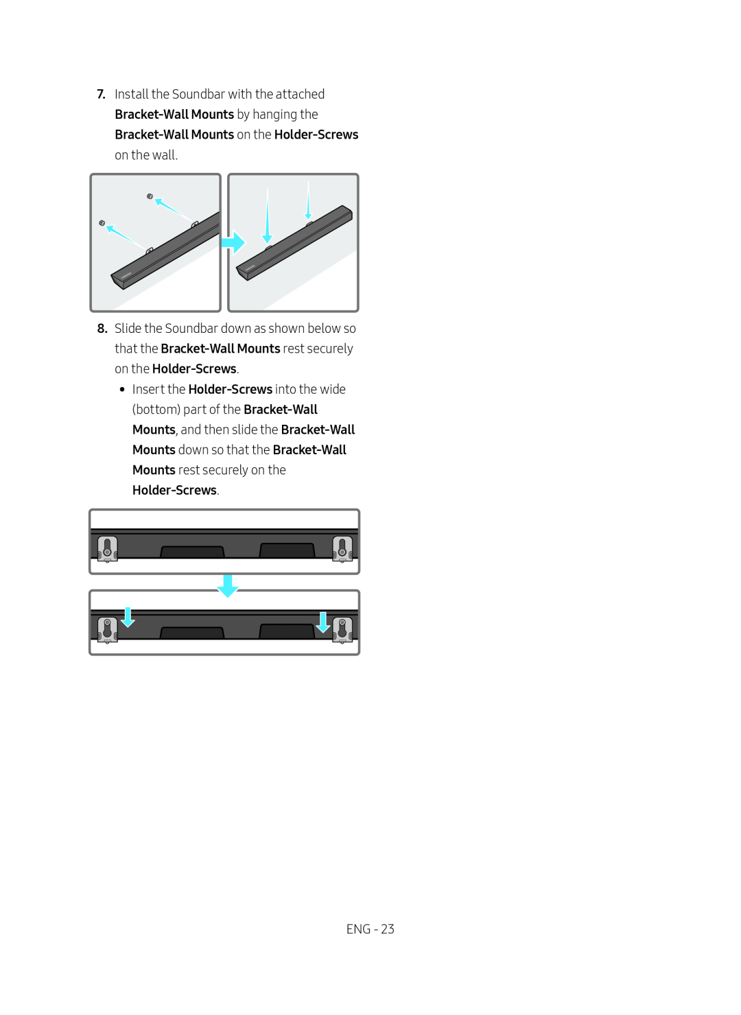 Bracket-Wall Standard HW-R550