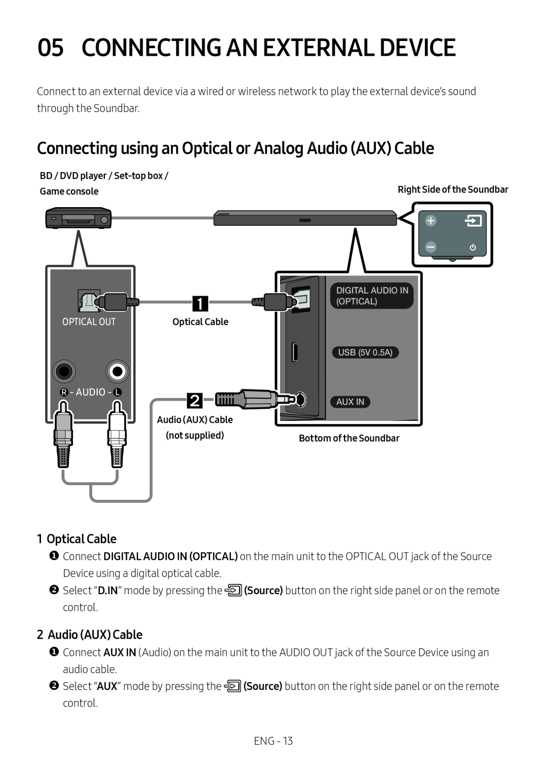 2Audio (AUX) Cable Standard HW-R450