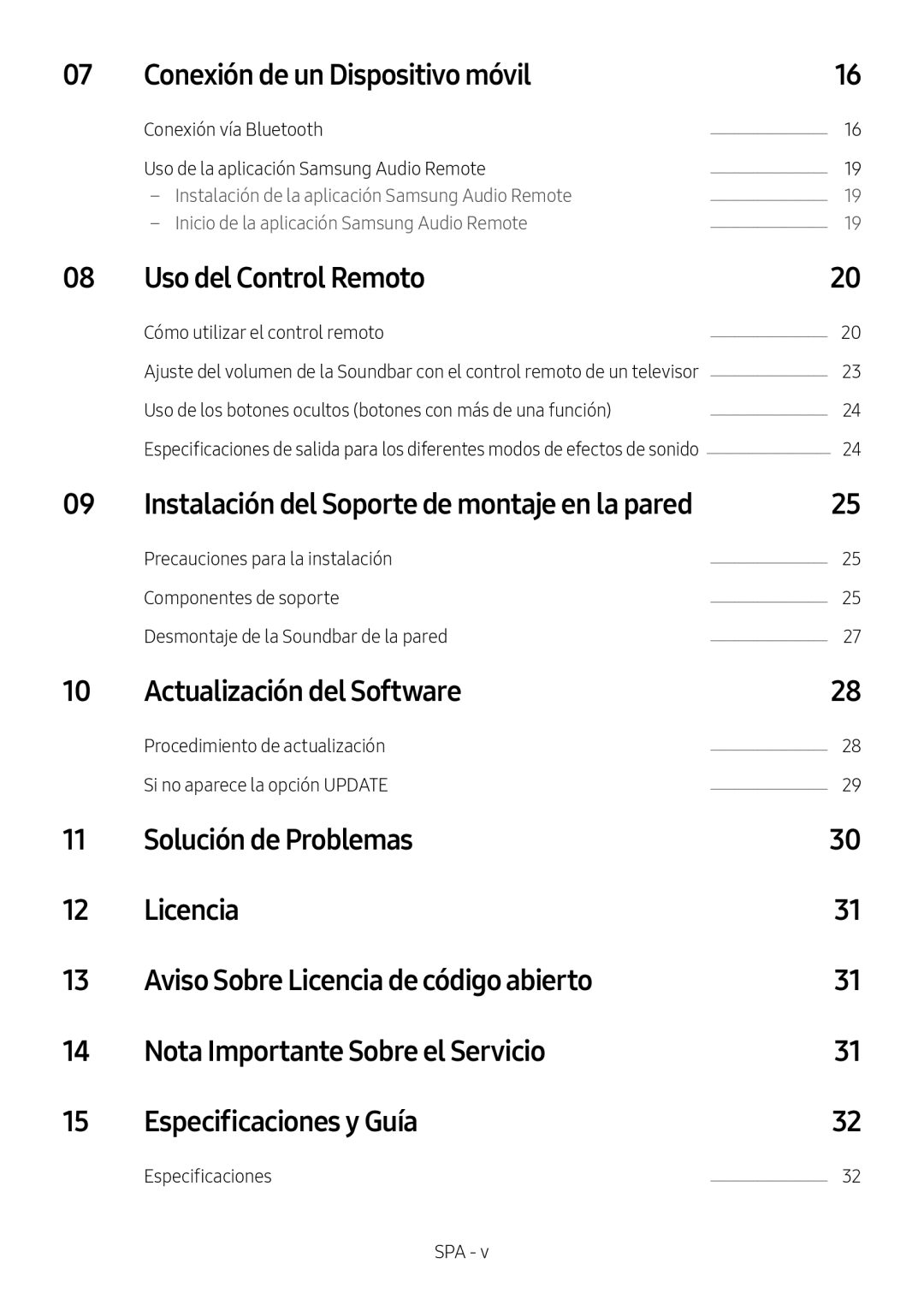 Nota Importante Sobre el Servicio Standard HW-R450