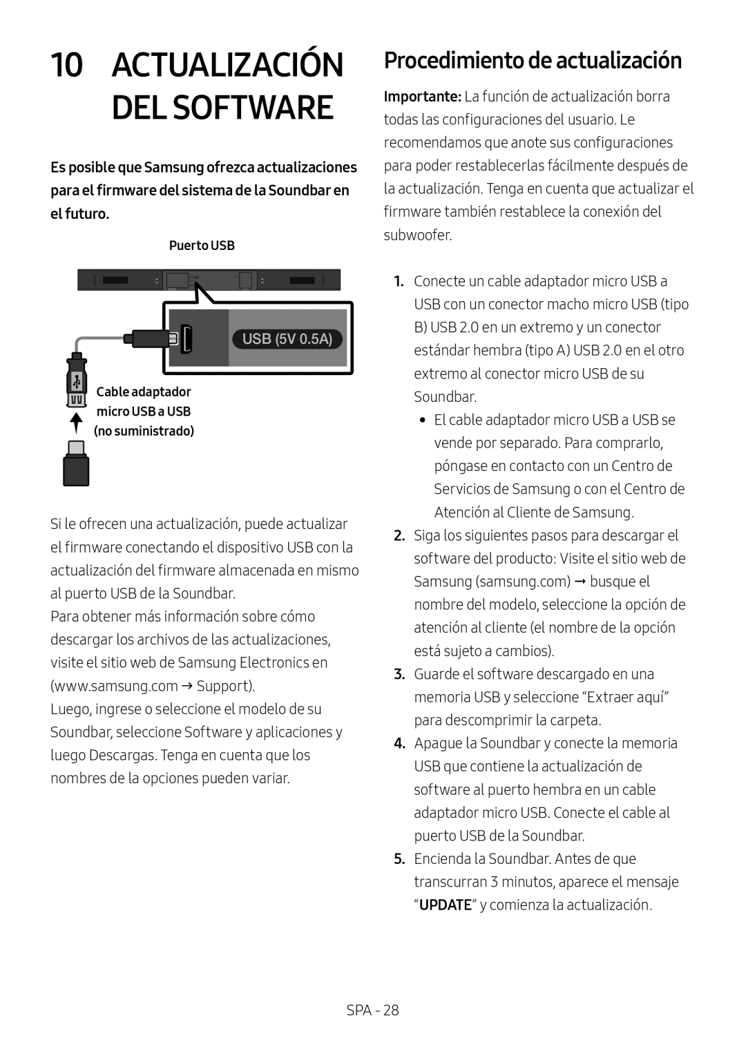 Procedimiento de actualización Standard HW-R450