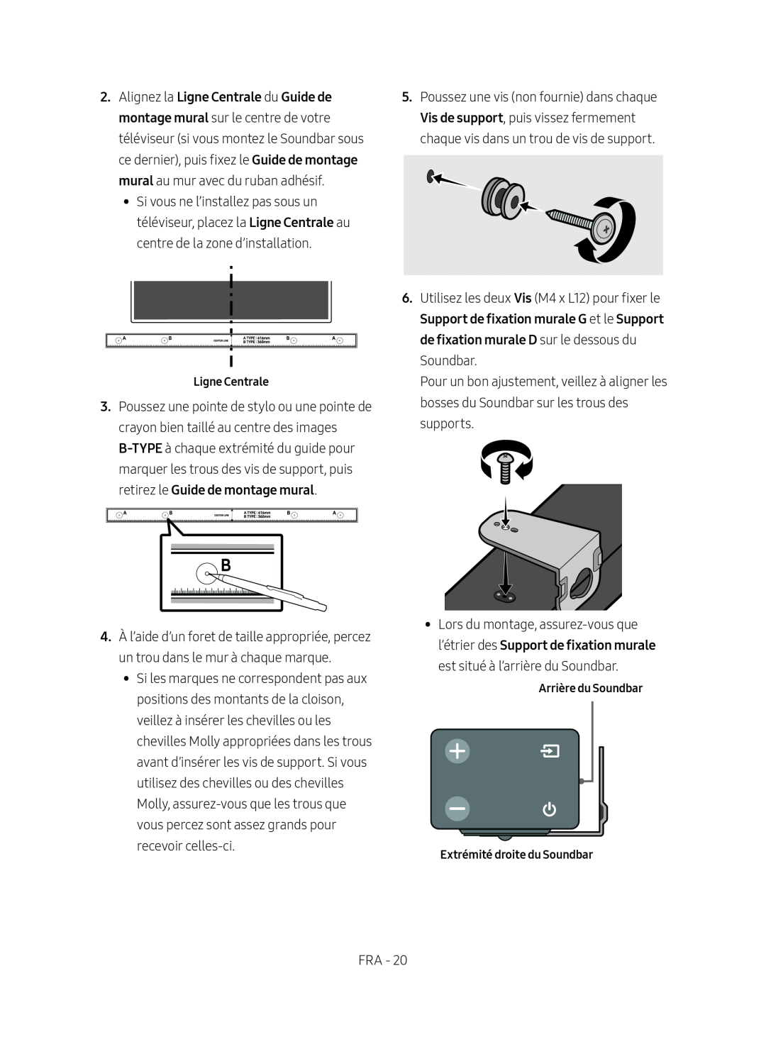 Guide de montage mural Standard HW-R450