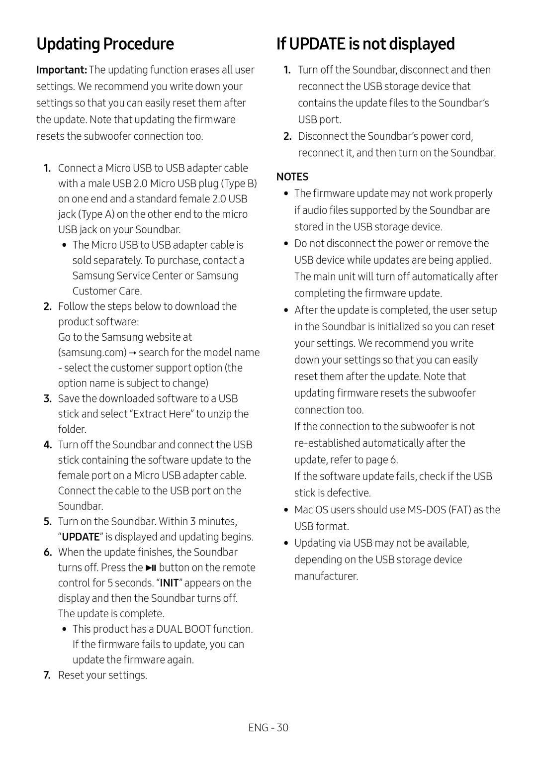 Updating Procedure Standard HW-R50M