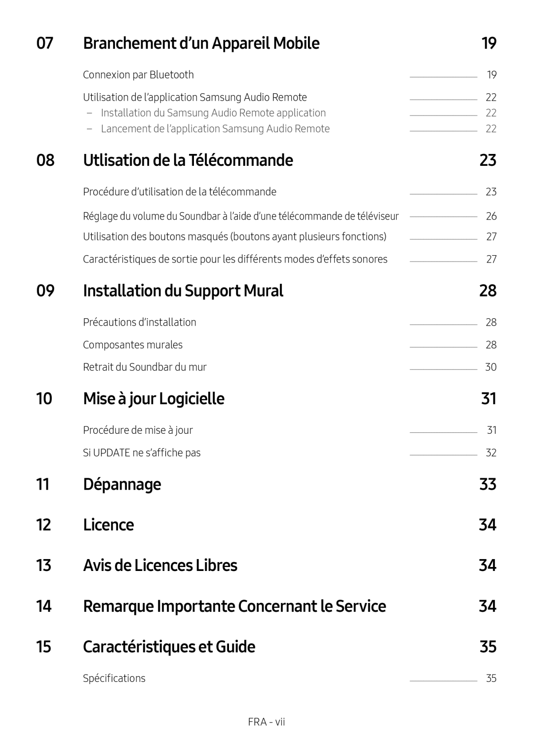 Branchement d’un Appareil Mobile Utlisation de la Télécommande