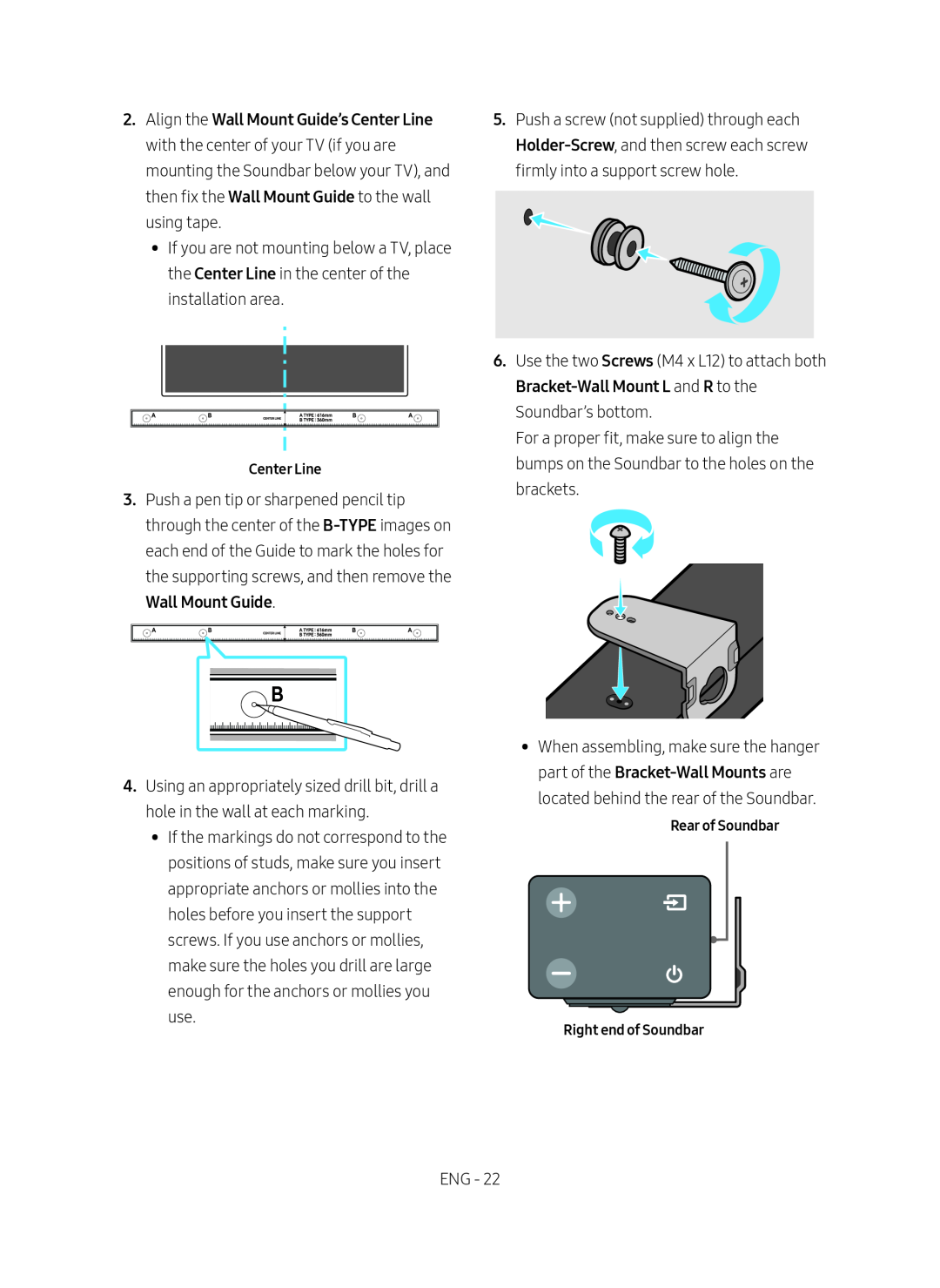 Wall Mount Guide Standard HW-R47M