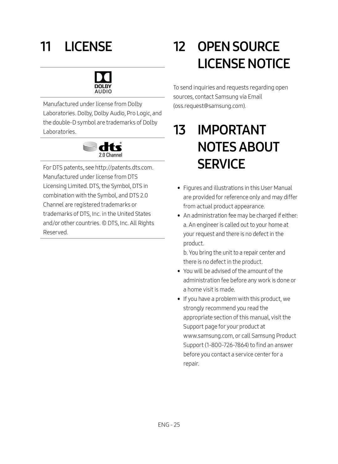 11 LICENSE Standard HW-R47M