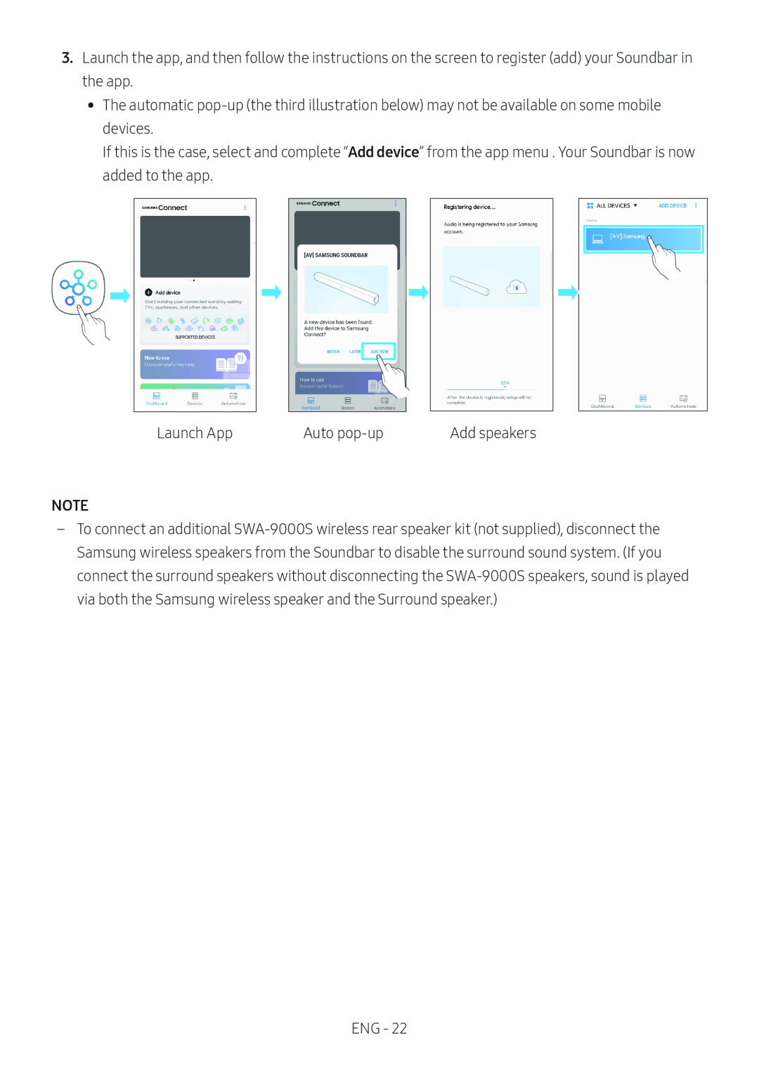 Add device NOTE