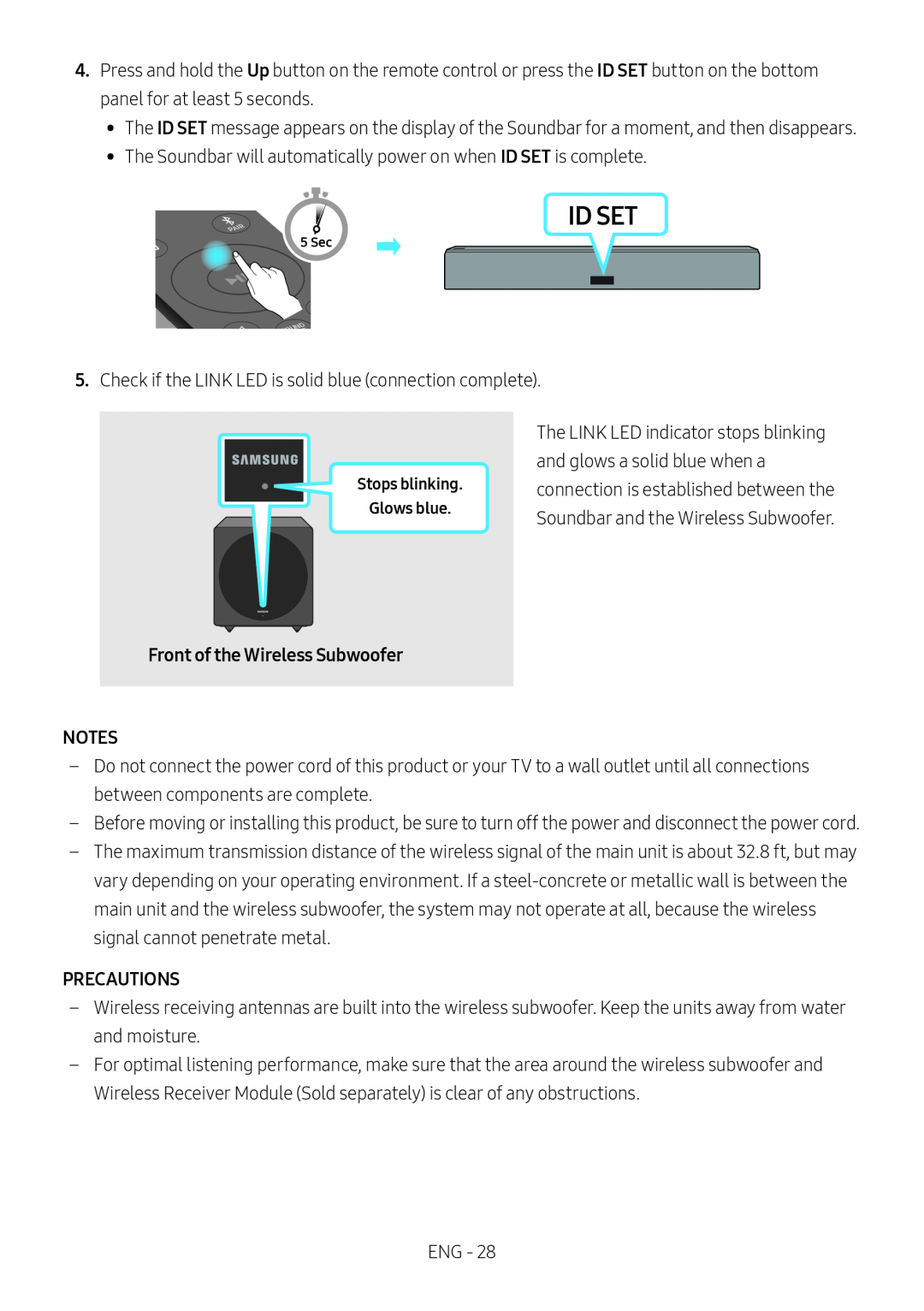 PRECAUTIONS Standard HW-NW700