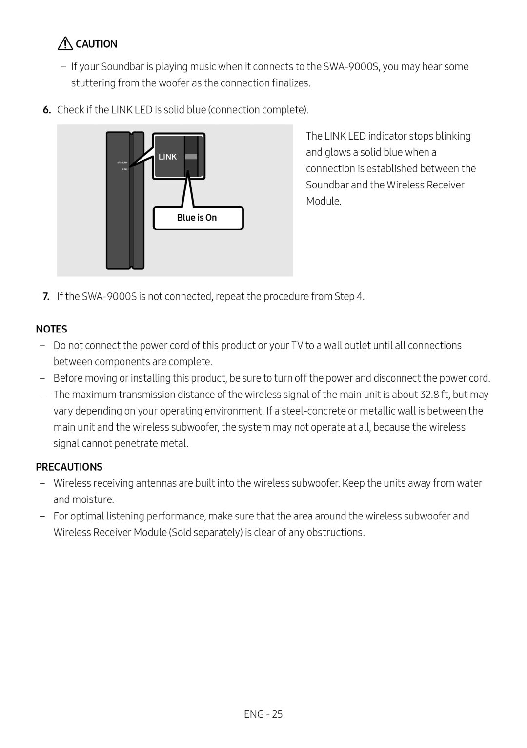 PRECAUTIONS Standard HW-NW700