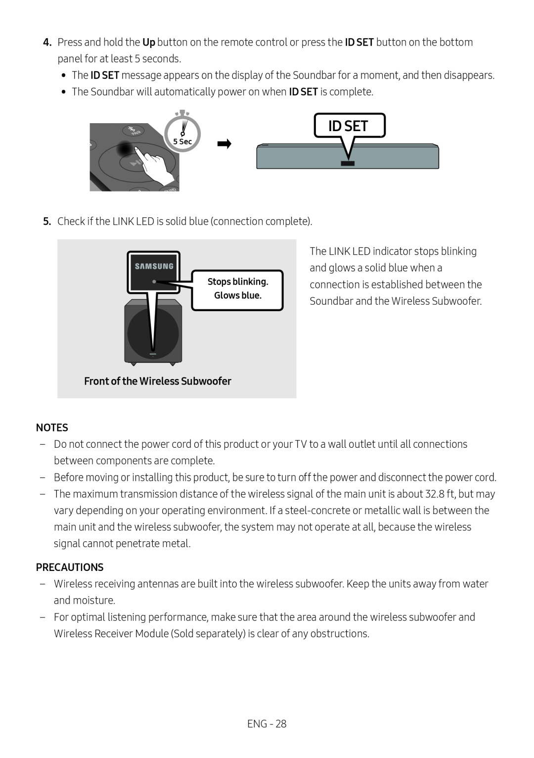 PRECAUTIONS Standard HW-NW700