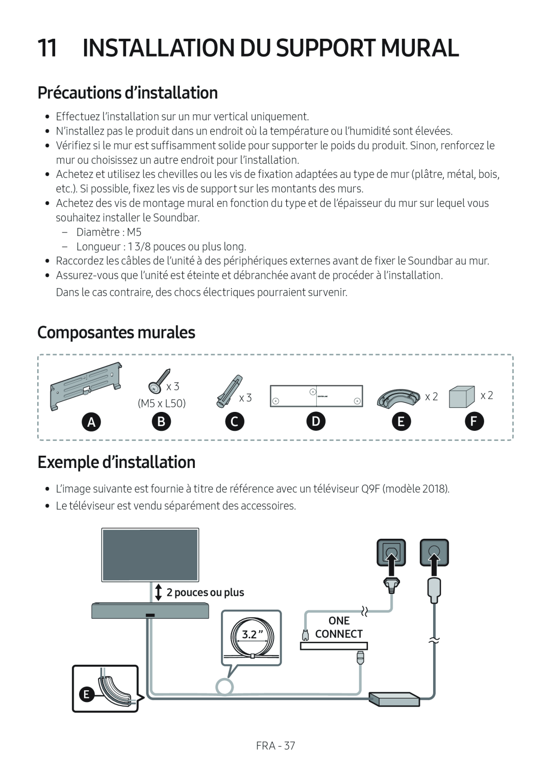 Composantes murales Standard HW-NW700