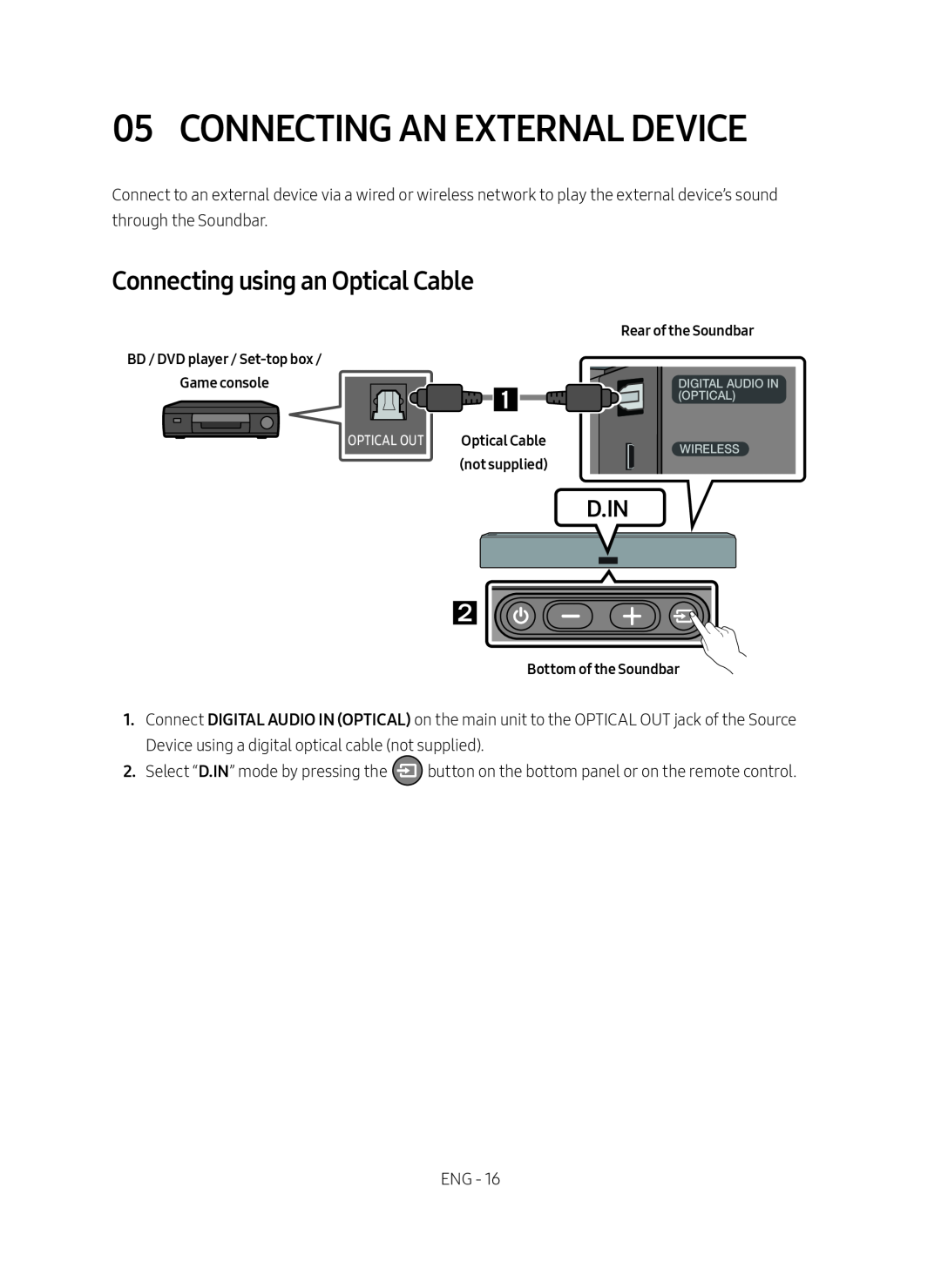 05 CONNECTING AN EXTERNAL DEVICE