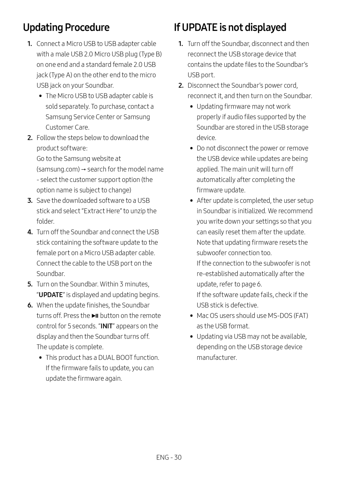 Updating Procedure Standard HW-N650