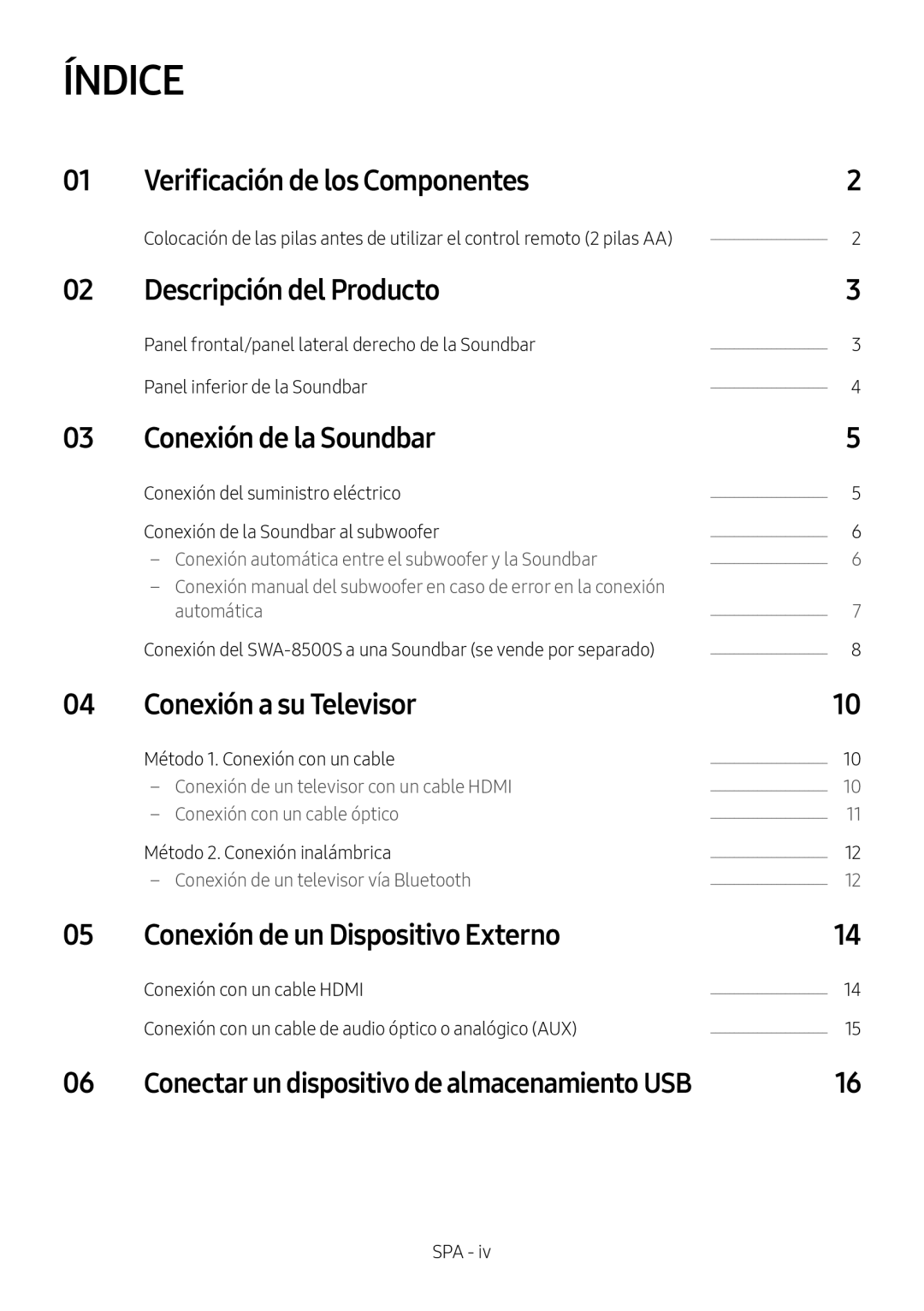 Conexión de un Dispositivo Externo Standard HW-N650