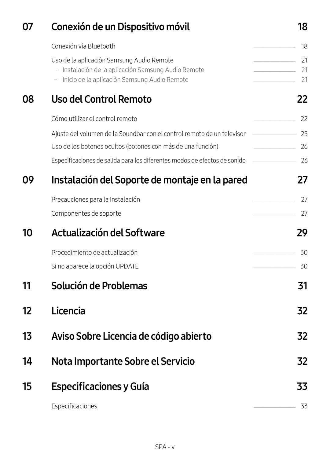 Aviso Sobre Licencia de código abierto Standard HW-N650