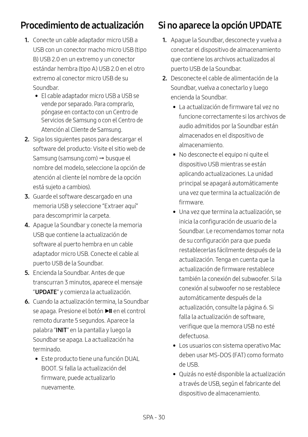 Procedimiento de actualización Standard HW-N650