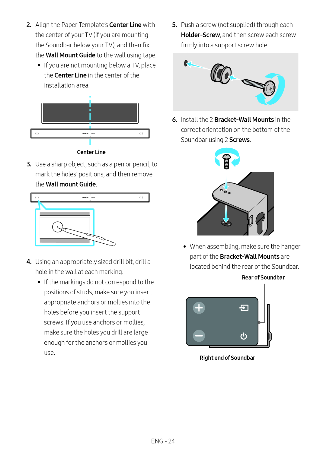 Wall mount Guide Standard HW-N400