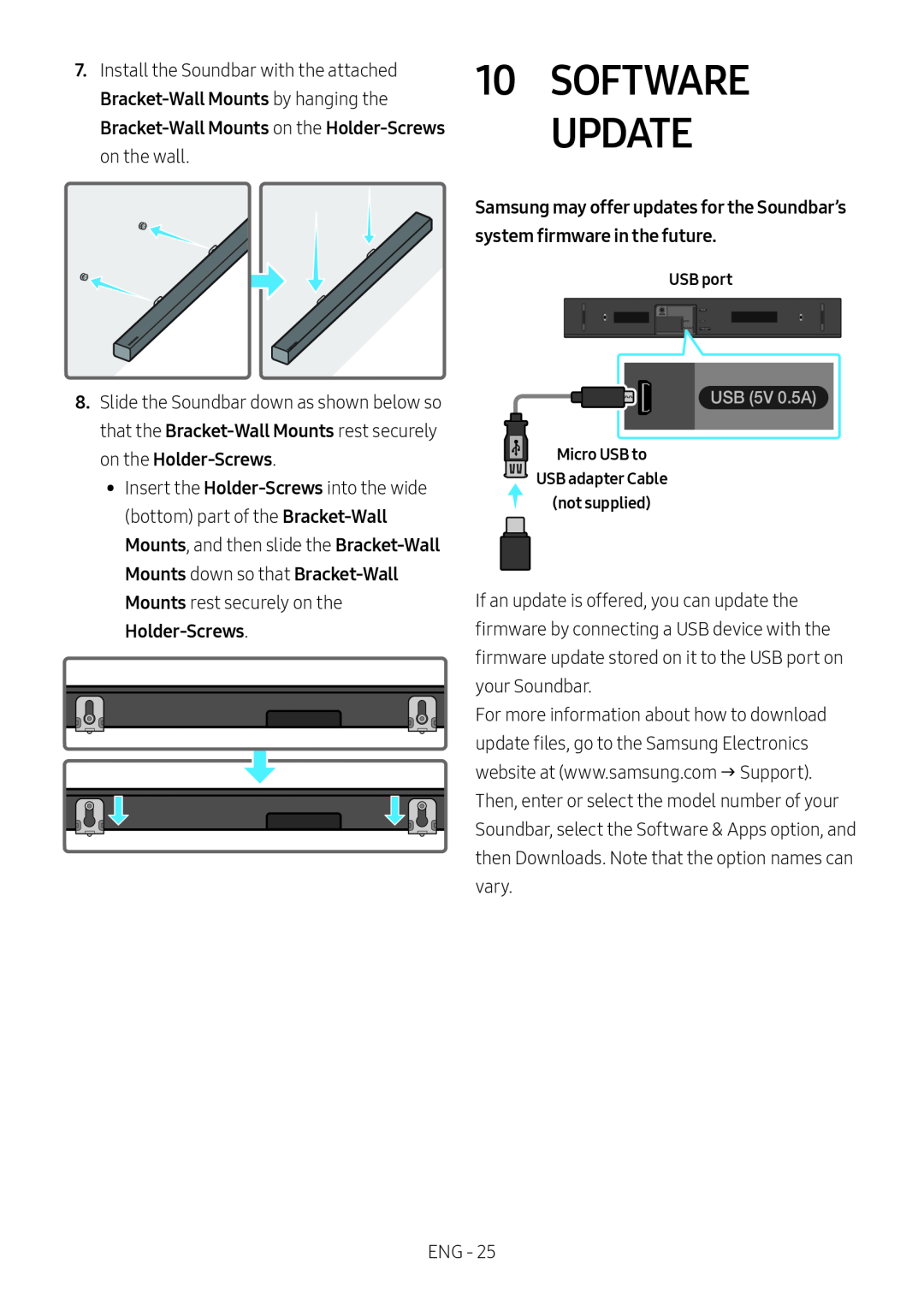 Bracket-Wall Standard HW-N400