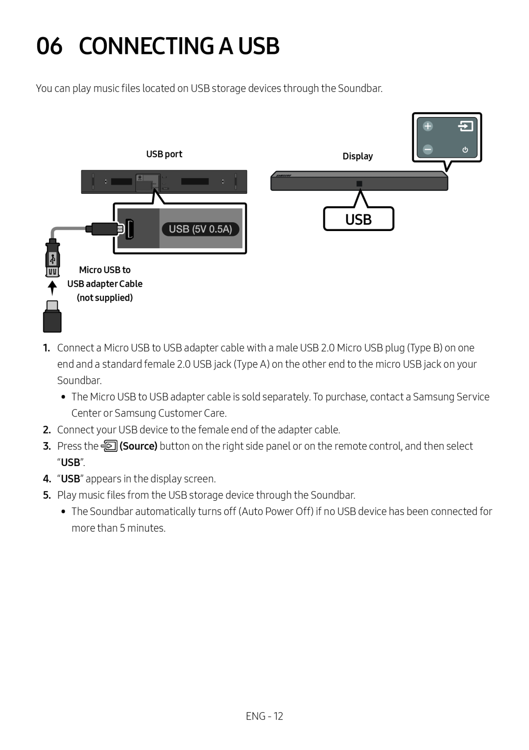 06 CONNECTING A USB