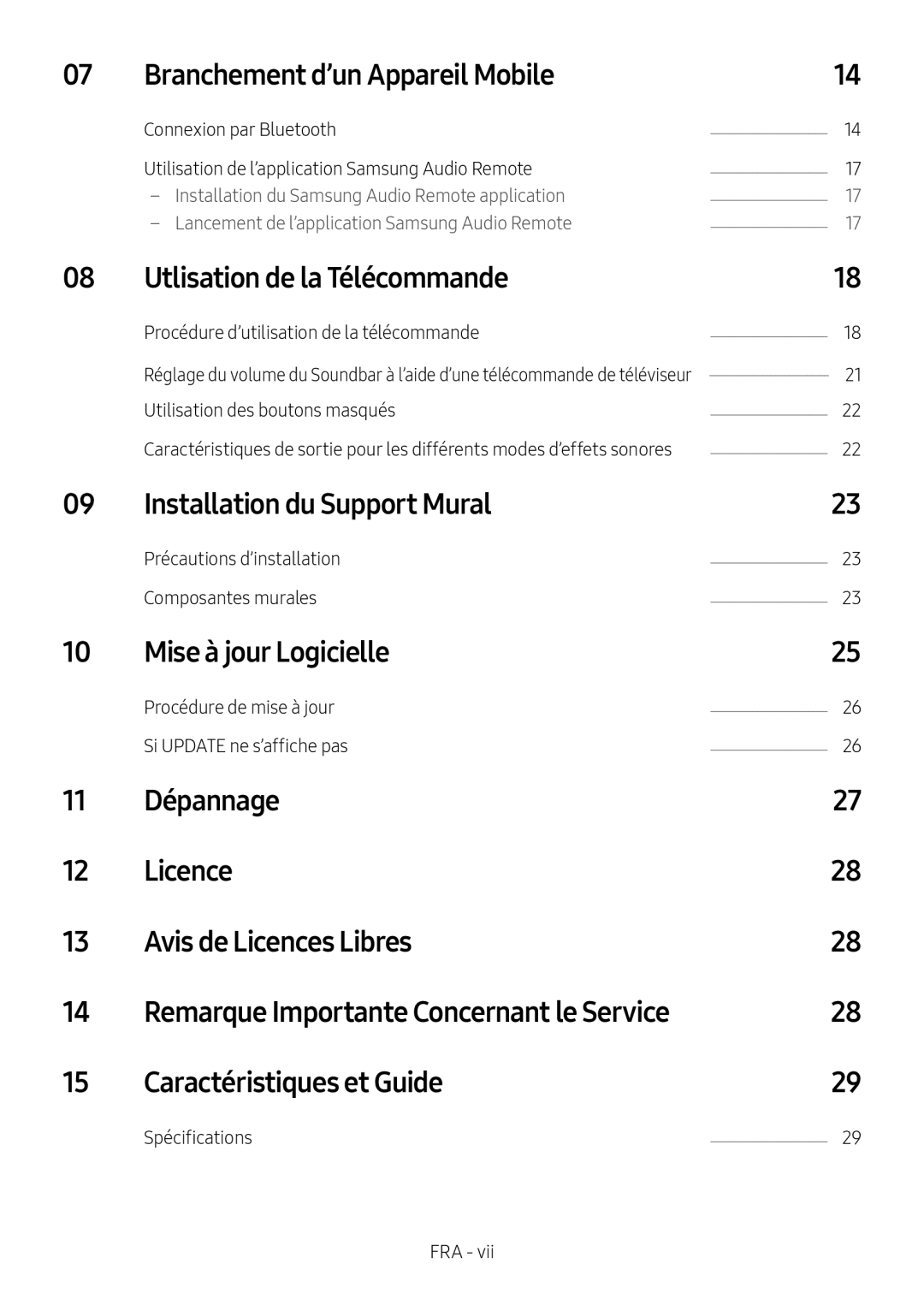 Branchement d’un Appareil Mobile Utlisation de la Télécommande