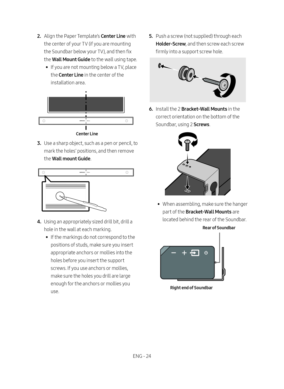 Wall mount Guide Standard HW-MS750