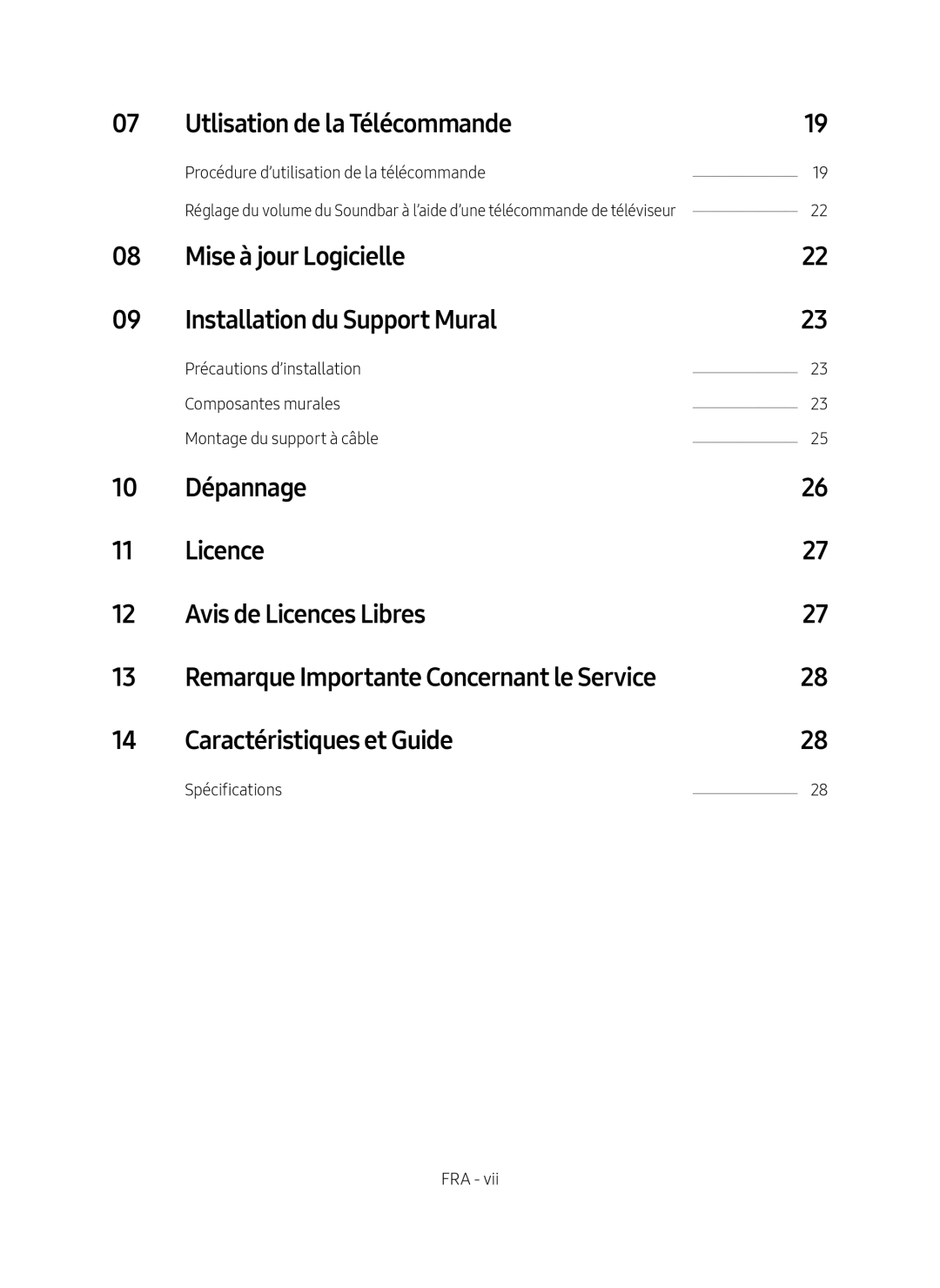 Utlisation de la Télécommande Mise à jour Logicielle