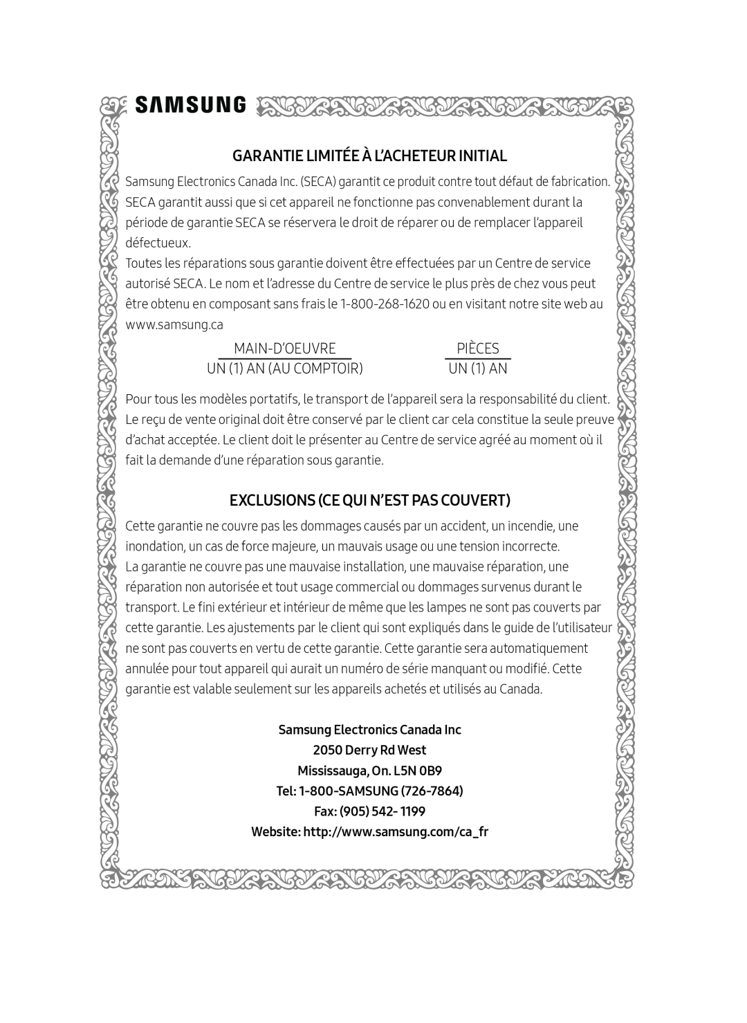 Samsung Electronics Canada Inc Standard HW-MS750