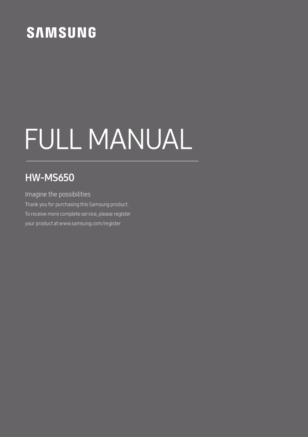 HW-MS650 Standard HW-MS650