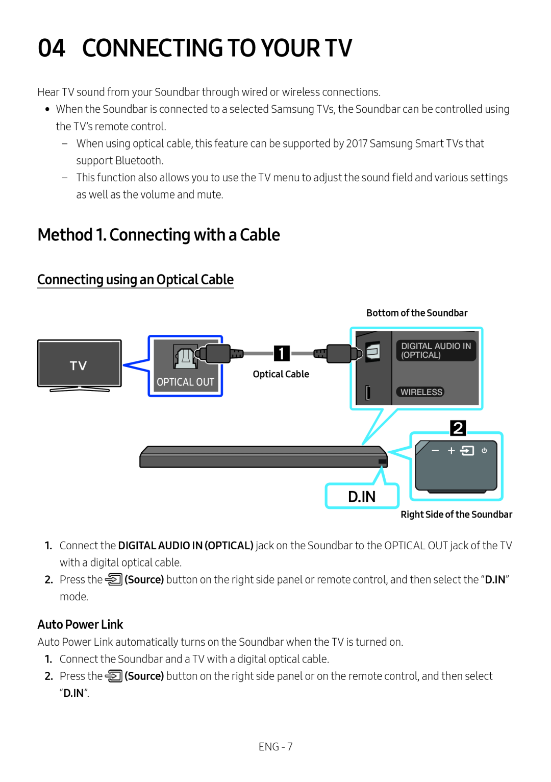 04 CONNECTING TO YOUR TV Standard HW-MS650