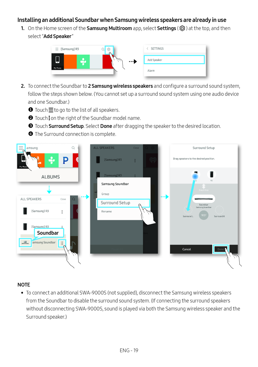 Settings Standard HW-MS650