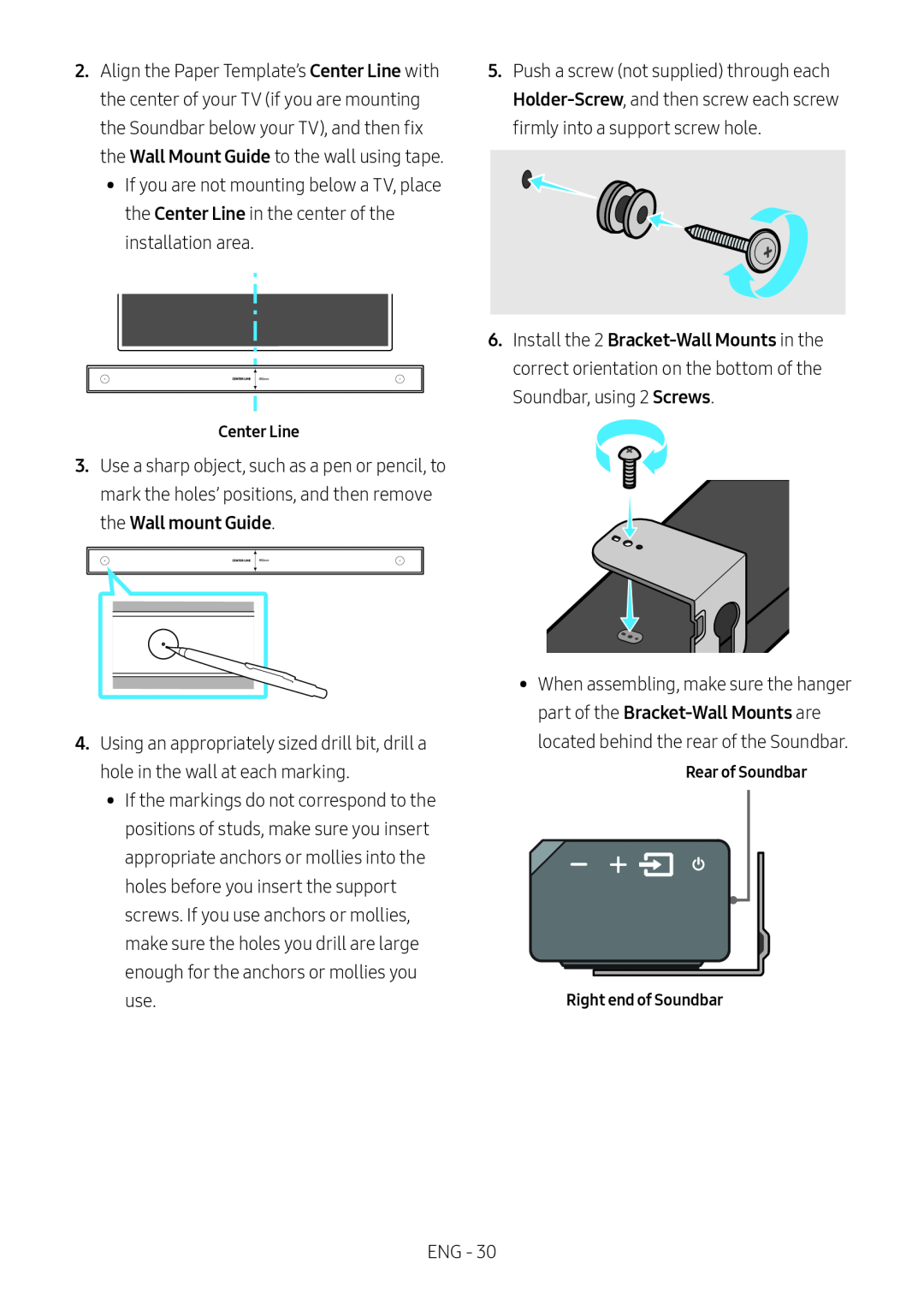 Center Line Wall mount Guide