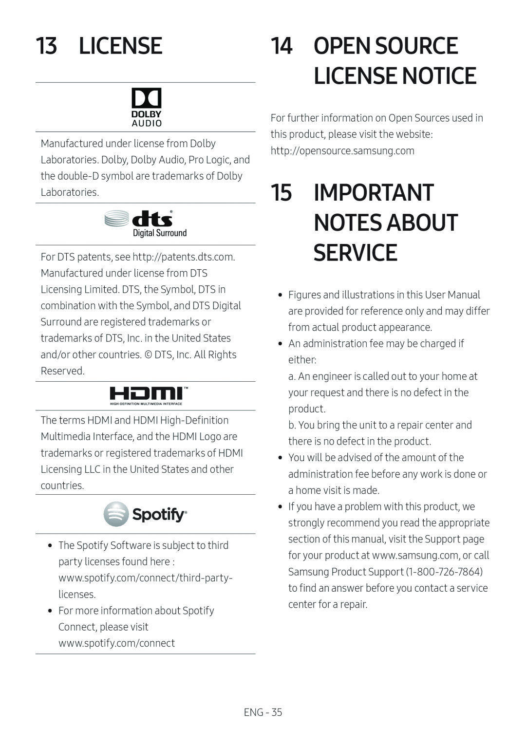 13 LICENSE Standard HW-MS650