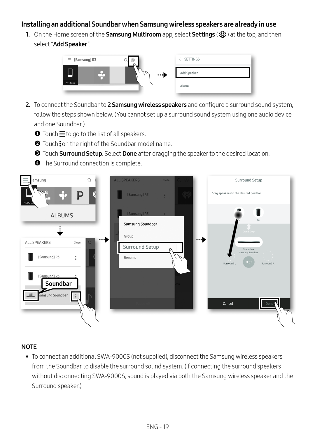 Surround Setup Standard HW-MS650