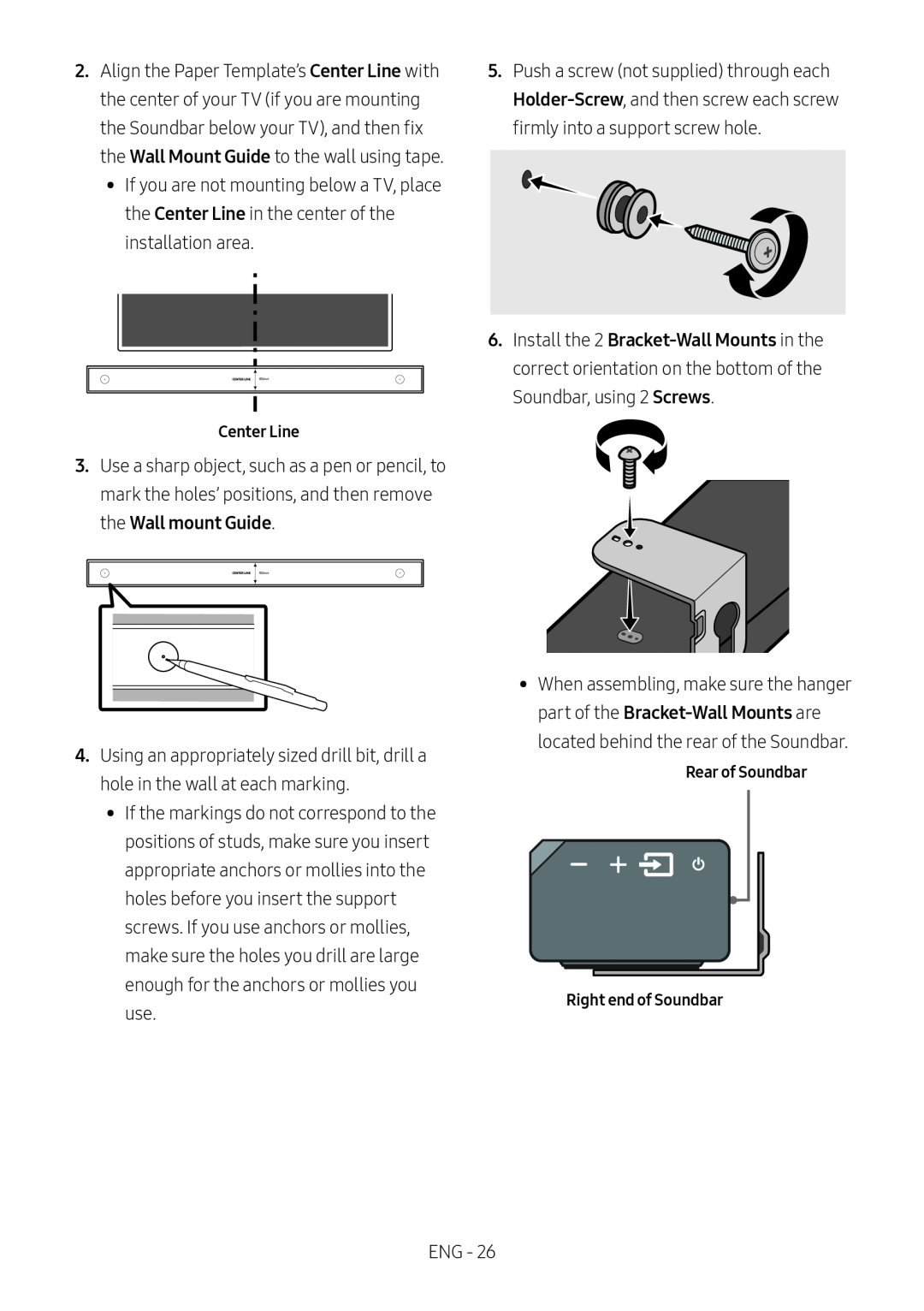 Wall mount Guide Standard HW-MS650