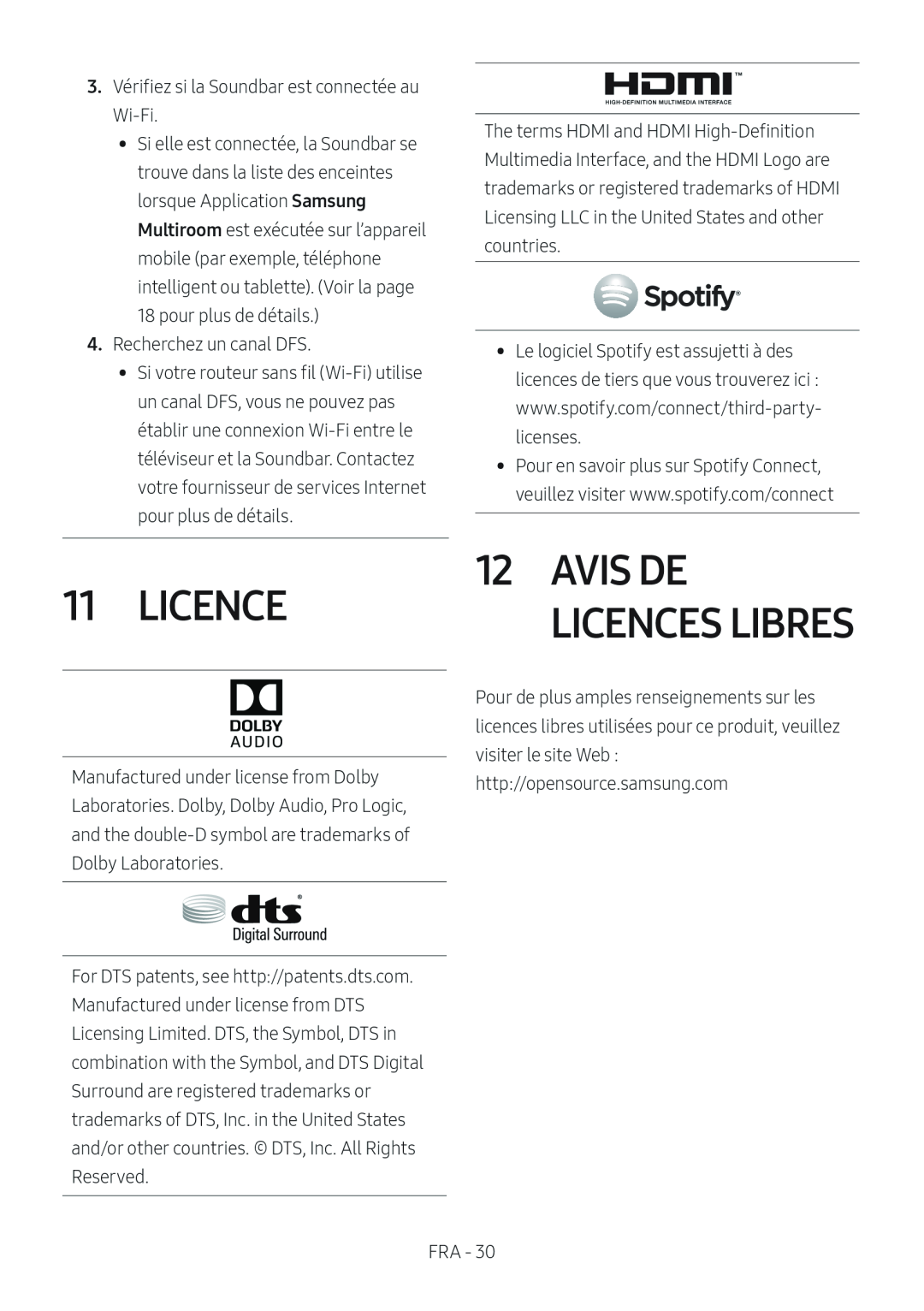 12AVIS DE LICENCES LIBRES 11 LICENCE