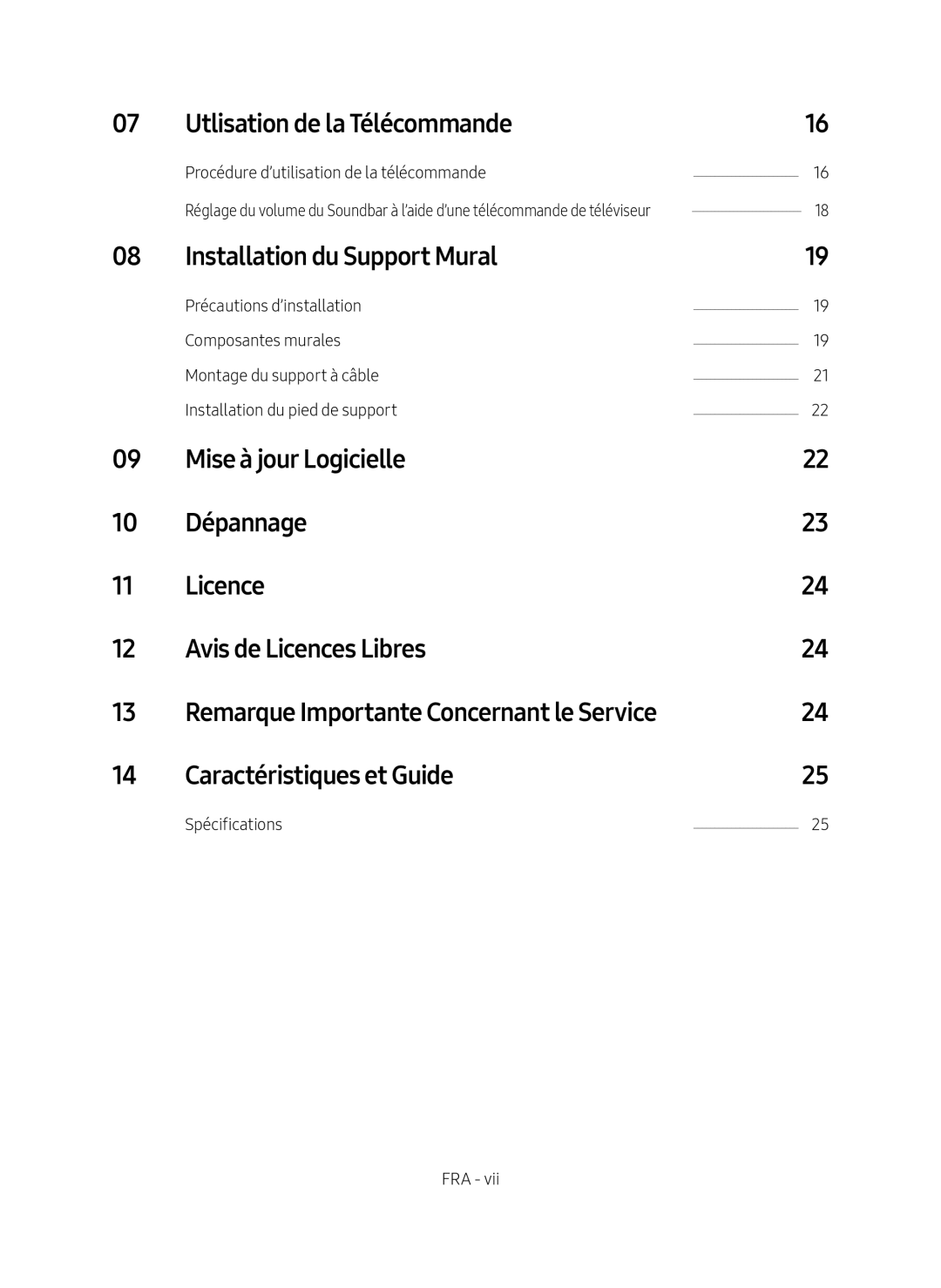 Installation du Support Mural Standard HW-MS650