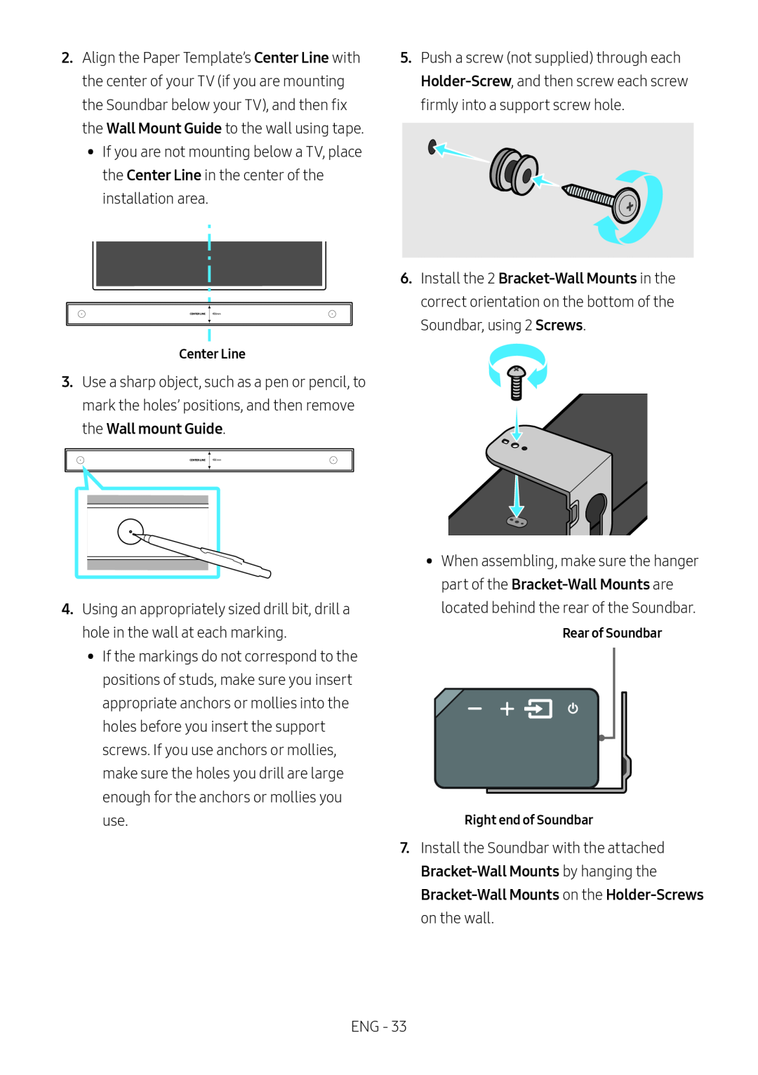 Center Line Wall mount Guide