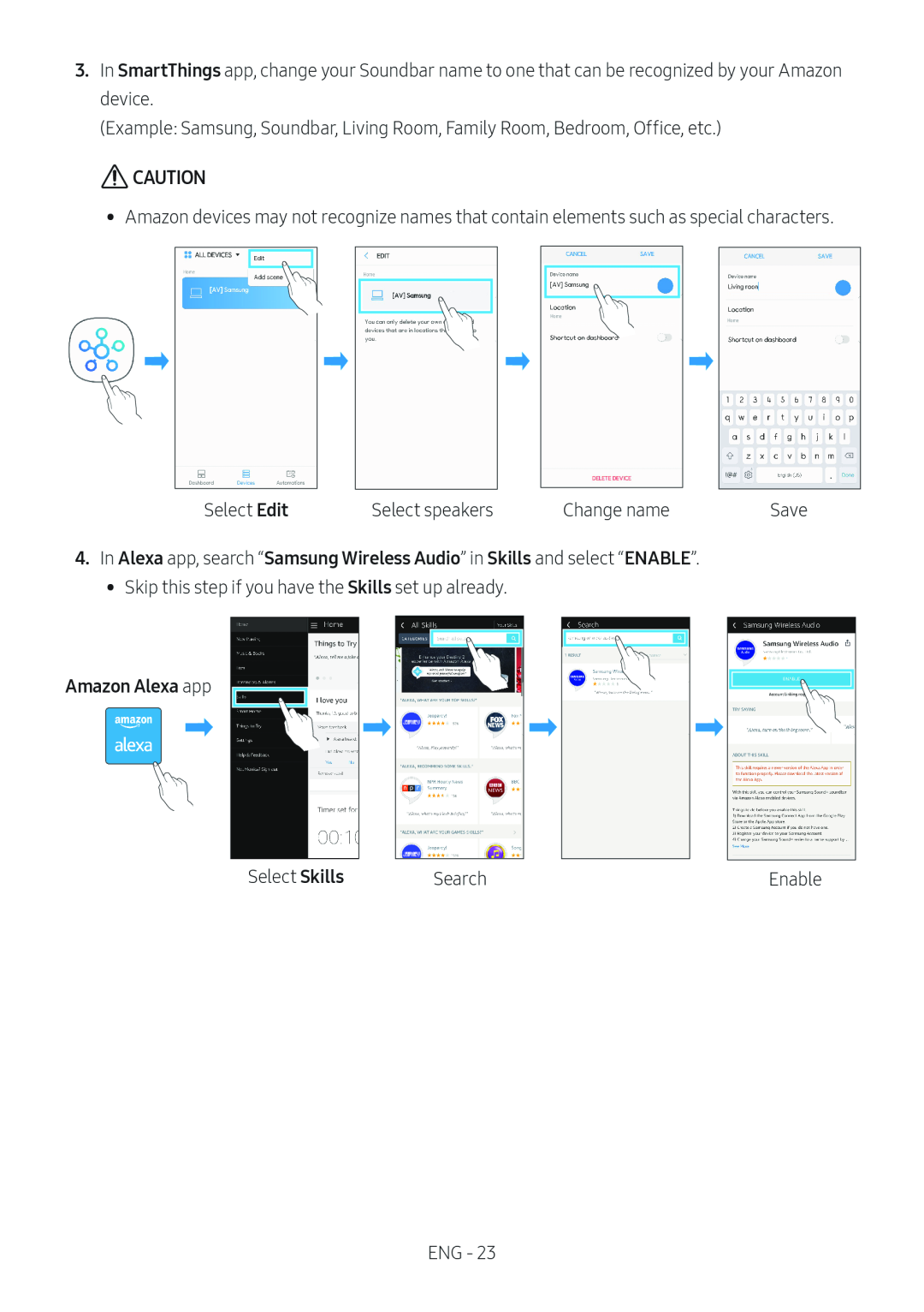 SmartThings CAUTION