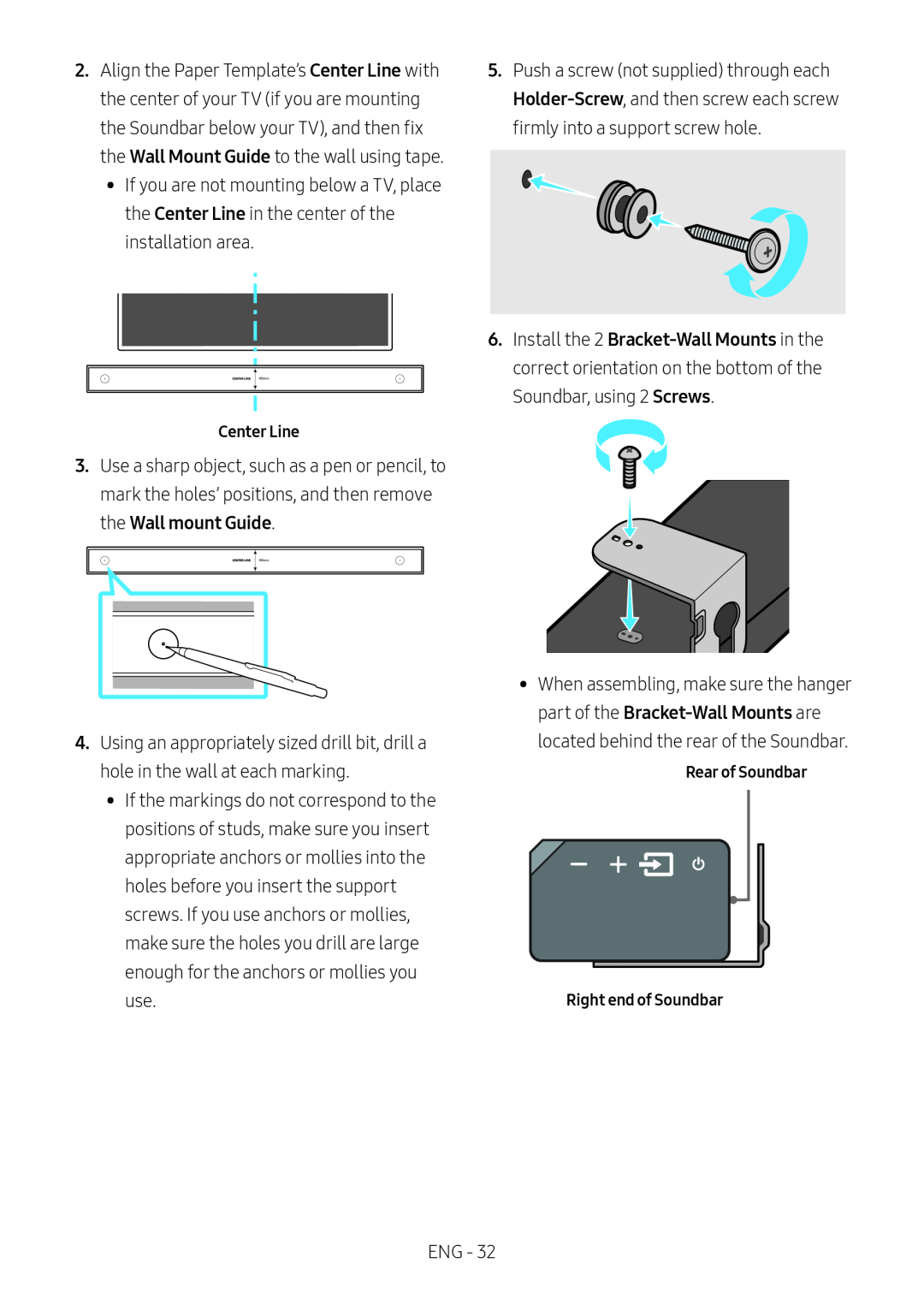 Wall mount Guide Standard HW-MS550