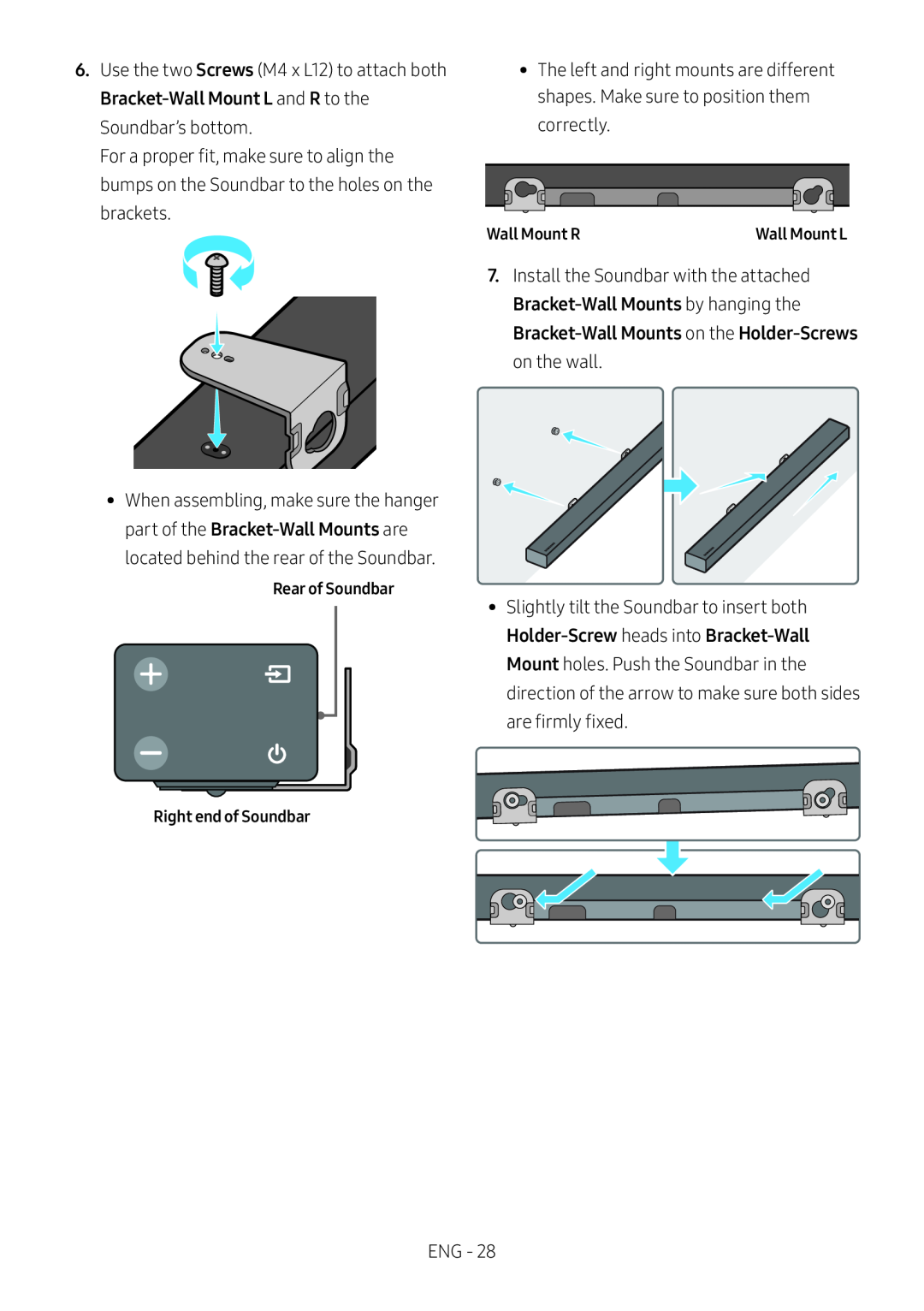 Bracket-Wall Standard HW-M550