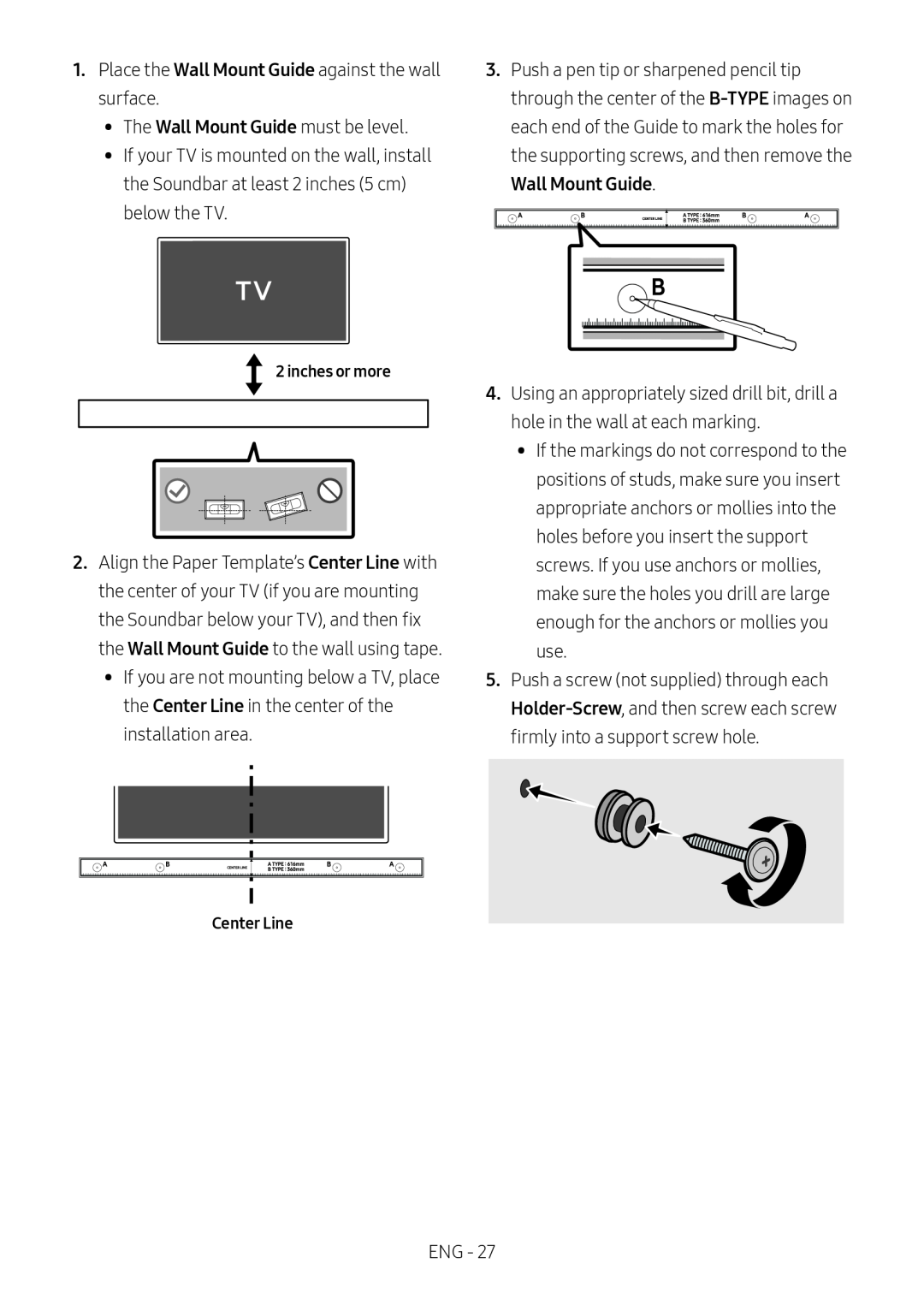 Wall Mount Guide Standard HW-M450