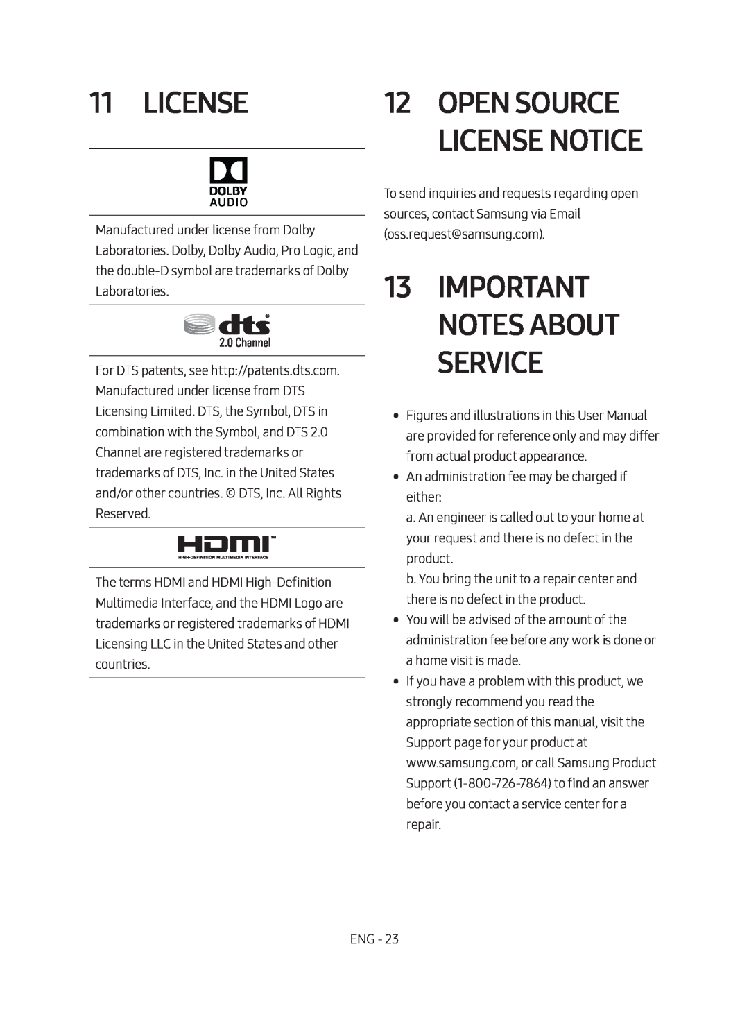 11 License Standard HW-M450