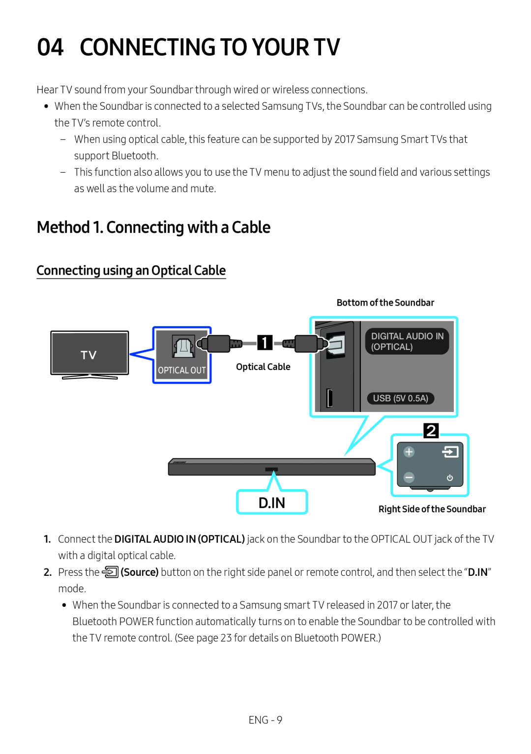 04 CONNECTING TO YOUR TV Standard HW-M430