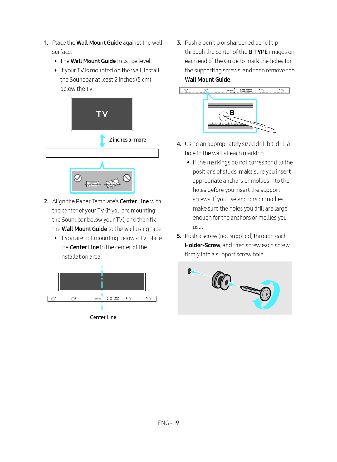 Wall Mount Guide Wall Mount Guide