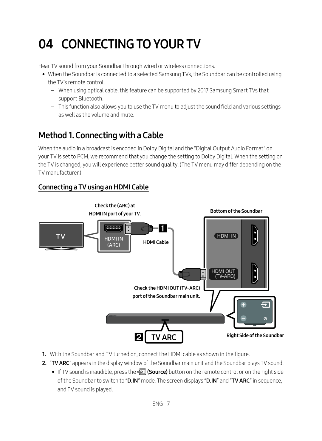 04 CONNECTING TO YOUR TV Standard HW-MM45C