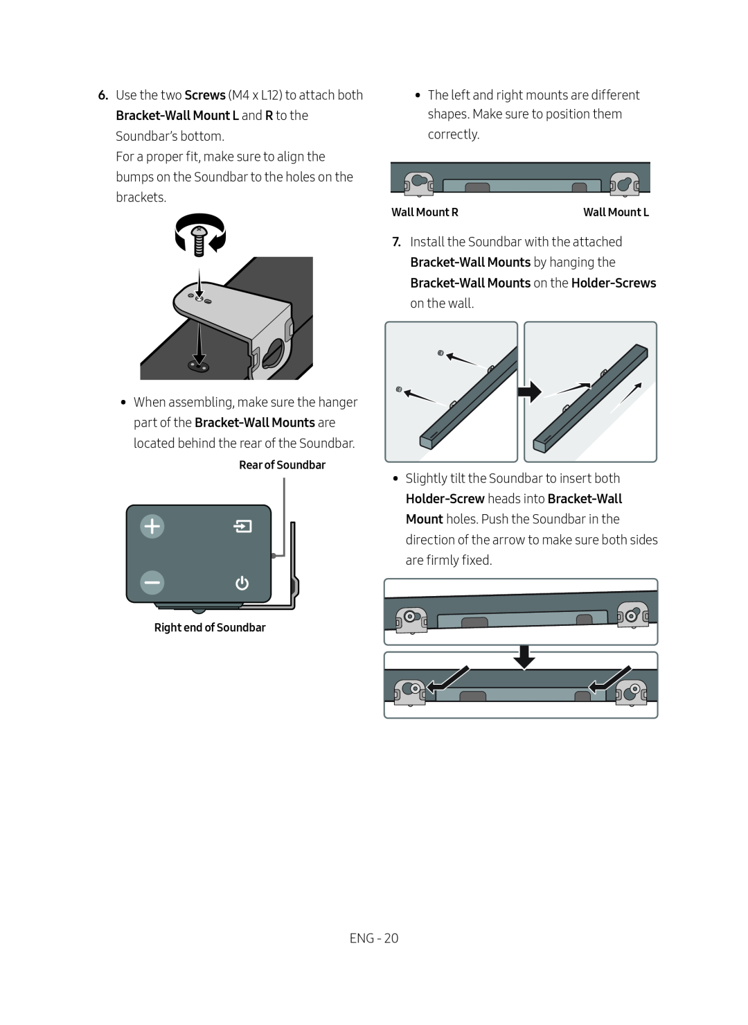 Bracket-Wall Standard HW-MM45C