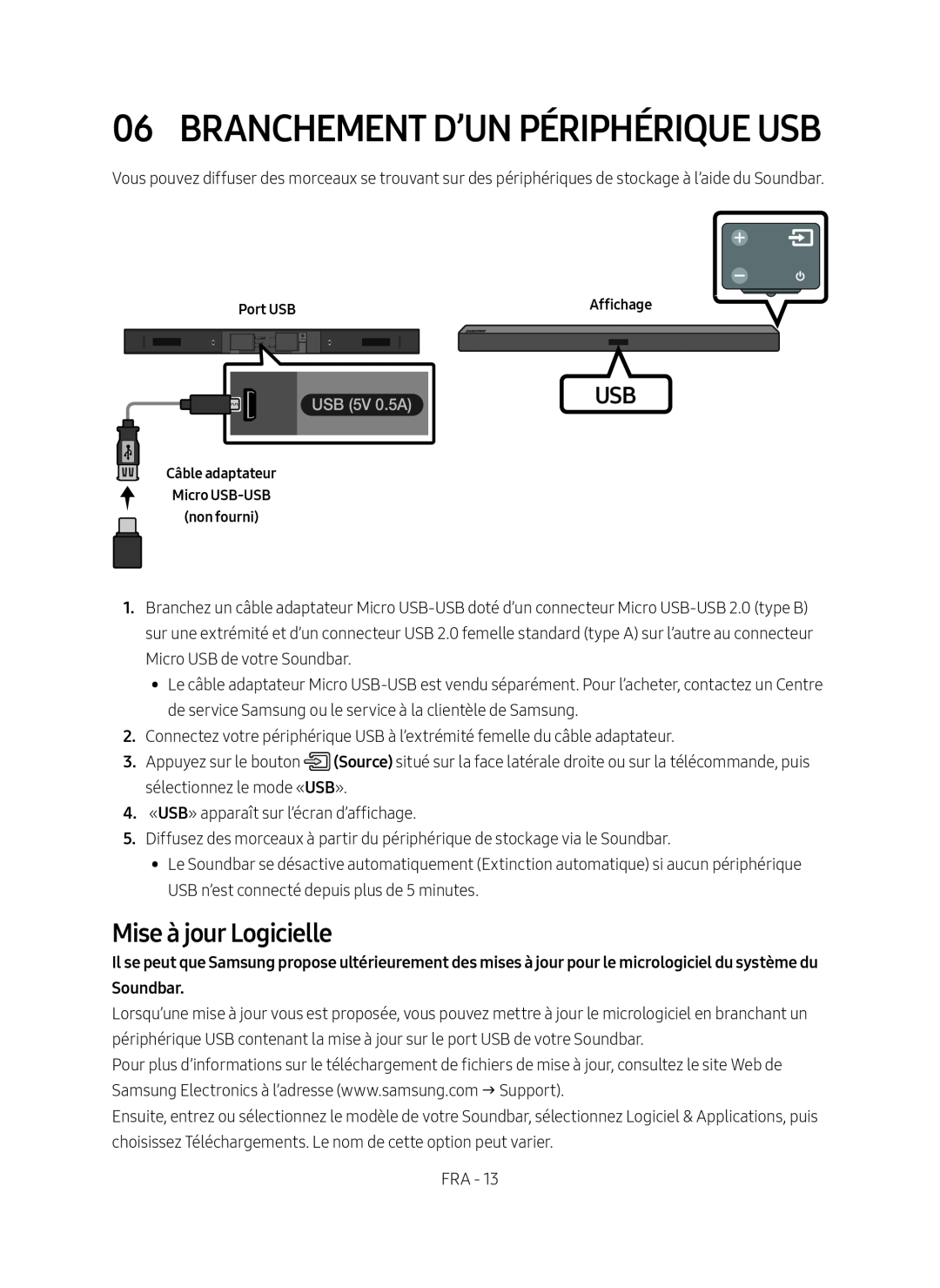 Mise à jour Logicielle Standard HW-MM45C