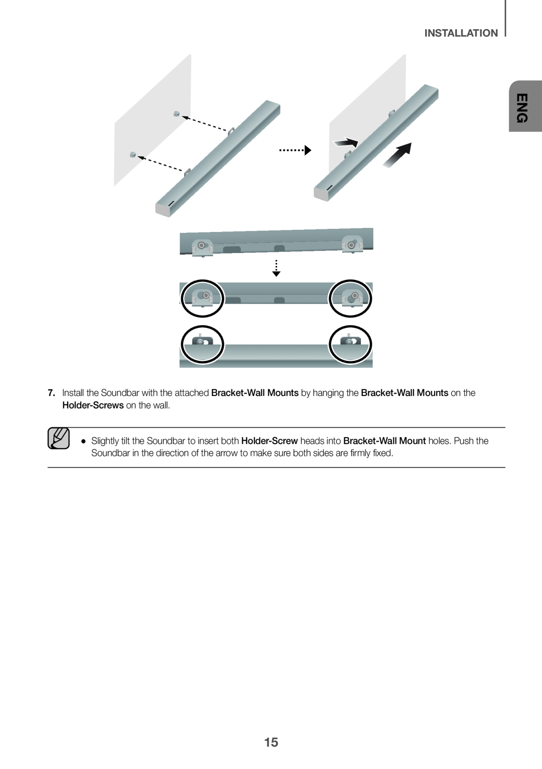 INSTALLATION Standard HW-K550