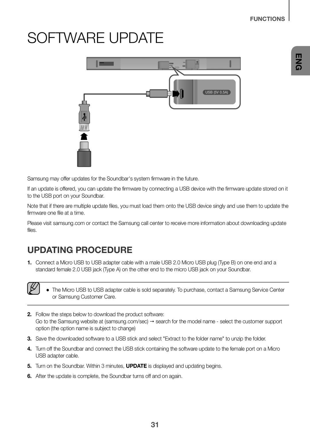 Updating Procedure Software Update