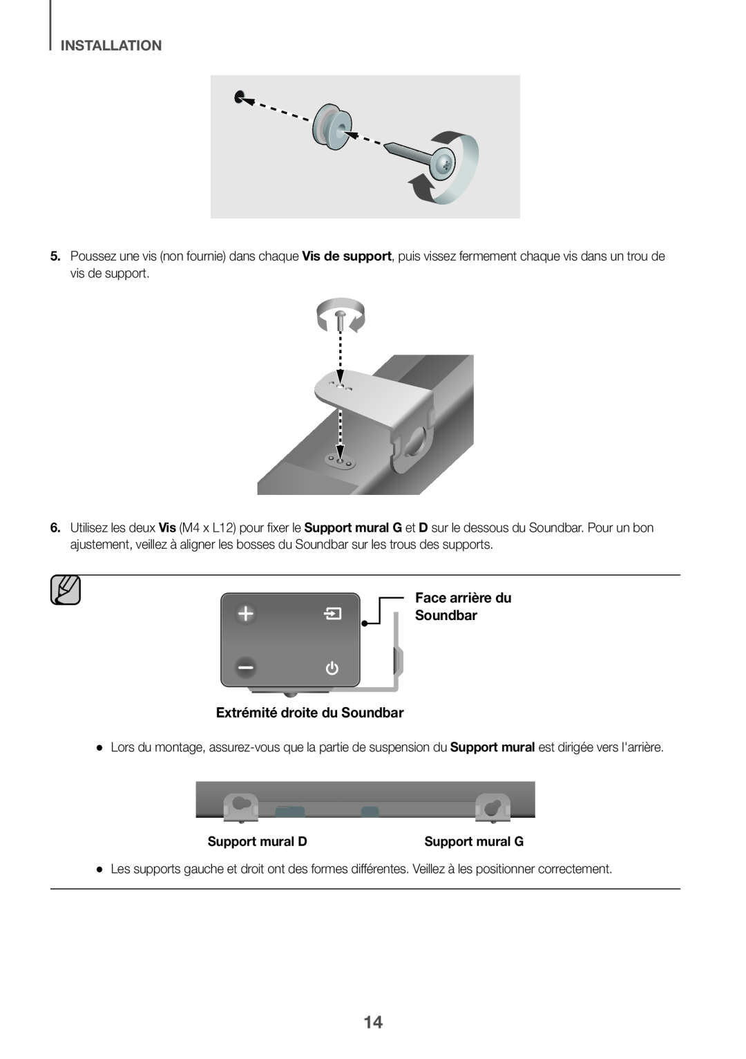 Face arrière du Soundbar