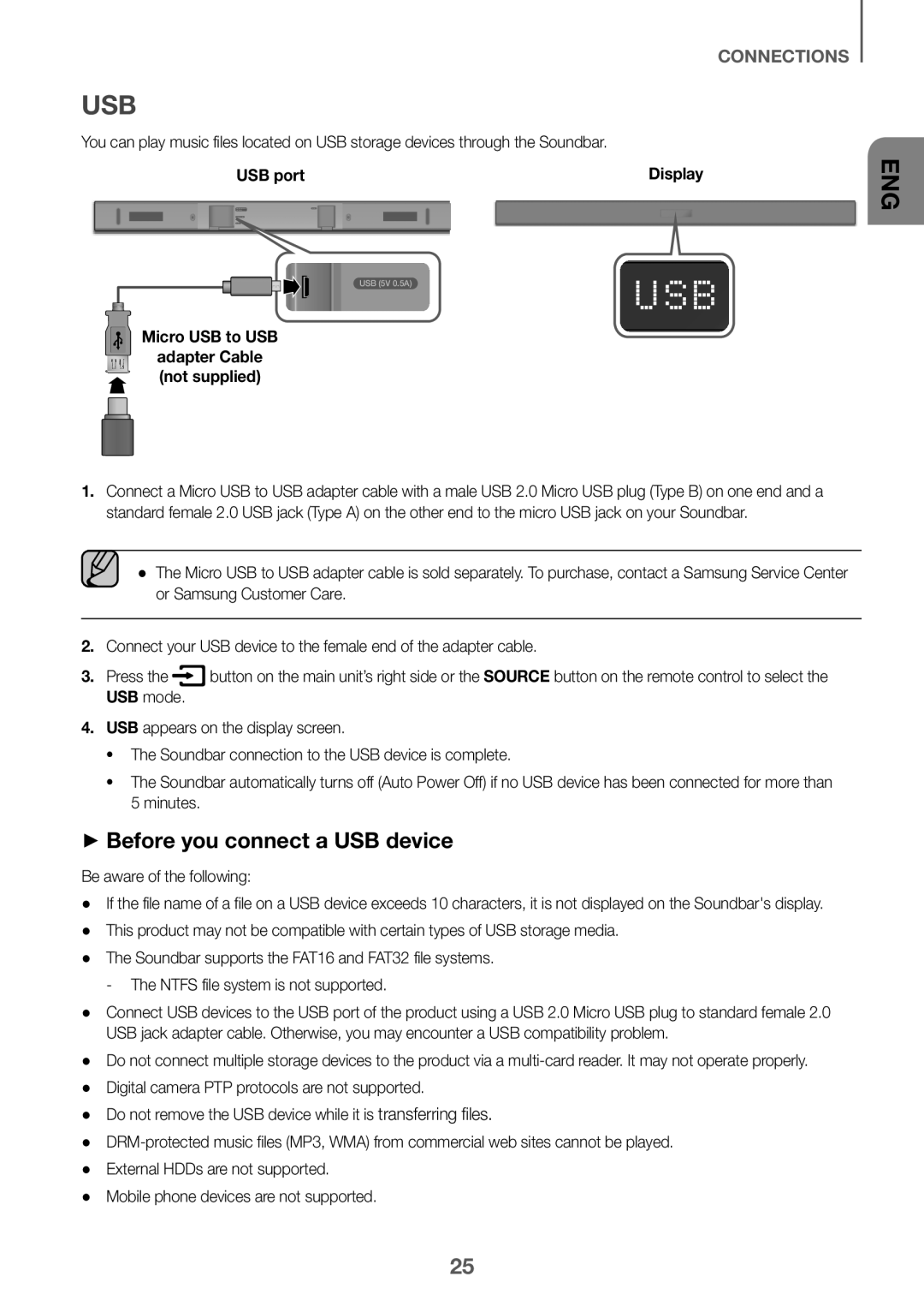 transferring files ++Before you connect a USB device